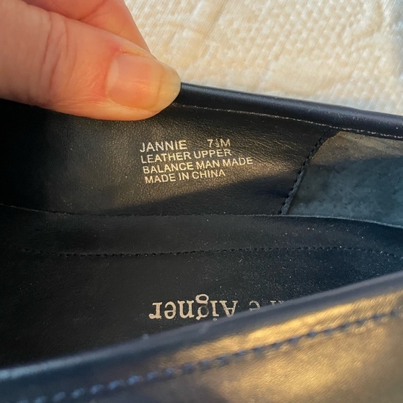 Etienne Aigner Loafer Shoe Women’s 7.5 M Y2K Vintage Black Leather GUC - Picture 4 of 6